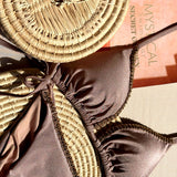 Hand-Embroidered Brown Bikini Set – Boho Elegance