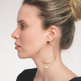 18K Gold-Plated Handcrafted Hoop Earrings