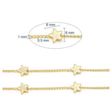 18K Gold Plated Star Jewelry Set