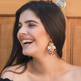Colorful Egyptian Charm Earrings - 14K Gold-Plated