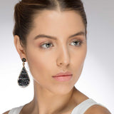 Crystal Drop Earrings - 14K Gold Plated