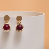 Mini Solitaire Agate Earrings Collection