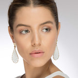 Crystal Drop Earrings - 14K Gold Plated
