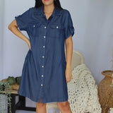 Versatile Tencel Cargo Dress: