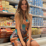 Silky Lounge Midi Dress - Sustainable and Glamorous