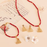 Timeless Heartwoven Agate Necklace