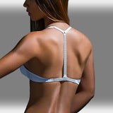 Crystal T-Back Bra: Elegant Comfort