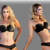 Mesh & Lace Push-Up Bra
