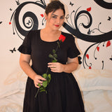 Oversized and loose-fitting dress