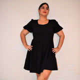 Oversized and loose-fitting dress