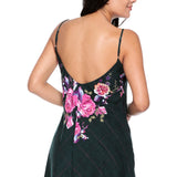 Plaid and Roses Short Dress