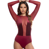 Velvet Criss-Cross Bodysuit