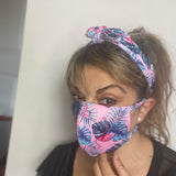 Headband Mask Flamingo
