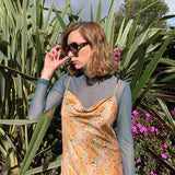 Silky Lounge Midi Dress - Sustainable and Glamorous
