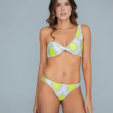 Twist Front One-Shoulder Swimsuit with Removable Pads