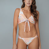 Reversible Halter Triangle Bikini Set with Twisted Seamless Bottom