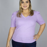 Cotton V-neck T-Shirt
