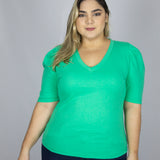 Cotton V-neck T-Shirt