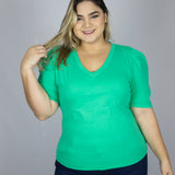 Cotton V-neck T-Shirt