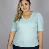 Cotton V-neck T-Shirt