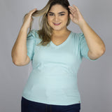 Cotton V-neck T-Shirt