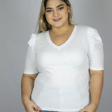 Cotton V-neck T-Shirt