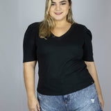 Cotton V-neck T-Shirt