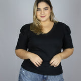 Cotton V-neck T-Shirt