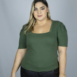 Square neck shirt