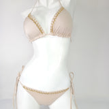 Crystal Embroidered Bikini Set