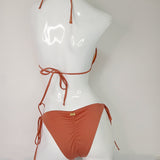 Crystal Embroidered Bikini Set