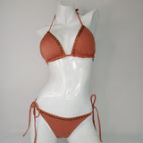 Crystal Embroidered Bikini Set