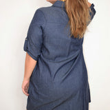 Denim curvy dress