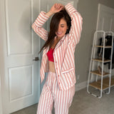 Cotton Striped Pajama Set Bari