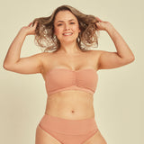 Comfortable Strapless Bra with Removable Cups and straps