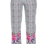 Comfy Plaid Pajama Set with V-Neck Shirt.