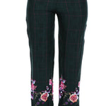 Comfy Plaid Pajama Set with V-Neck Shirt.
