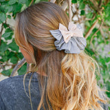 Hair Basic Ribbons - Handmade Linen Clip