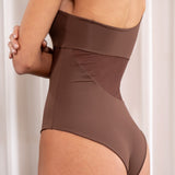 One-Sleeve Bodysuit – Double Soft Fabric with Sheer Tulle & Adjustable Strap