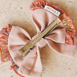 Hair Basic Ribbons - Handmade Linen Clip