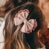 Hair Basic Ribbons - Handmade Linen Clip