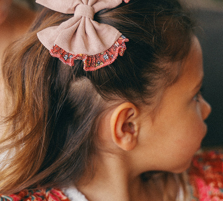 Hair Basic Ribbons - Handmade Linen Clip