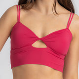 Soft Knit Crop Top with Front Detail