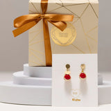 Mini Solitaire Agate Earrings Collection