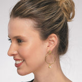 18K Gold-Plated Handcrafted Hoop Earrings