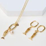 Gold Fish Jewelry Set – 18K Gold Plated