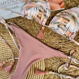 Rosewood Reversible Bikini — Palm Print