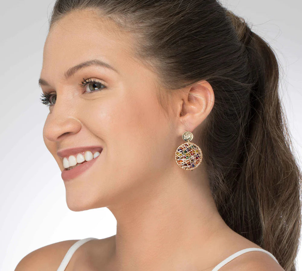 Versatile Crystal Radiance Earrings - 14K Gold-Plated