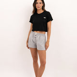 Women’s Pajama Set – Soft Short Sleeve Top & Shorts with Pockets