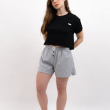 Women’s Pajama Set – Soft Short Sleeve Top & Shorts with Pockets